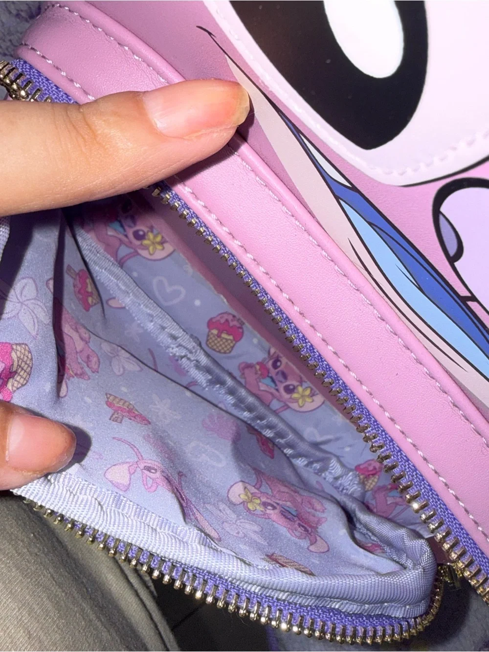 Loungefly Pink & Purple Lilo & Stitch Ice Cream Mini Backpack